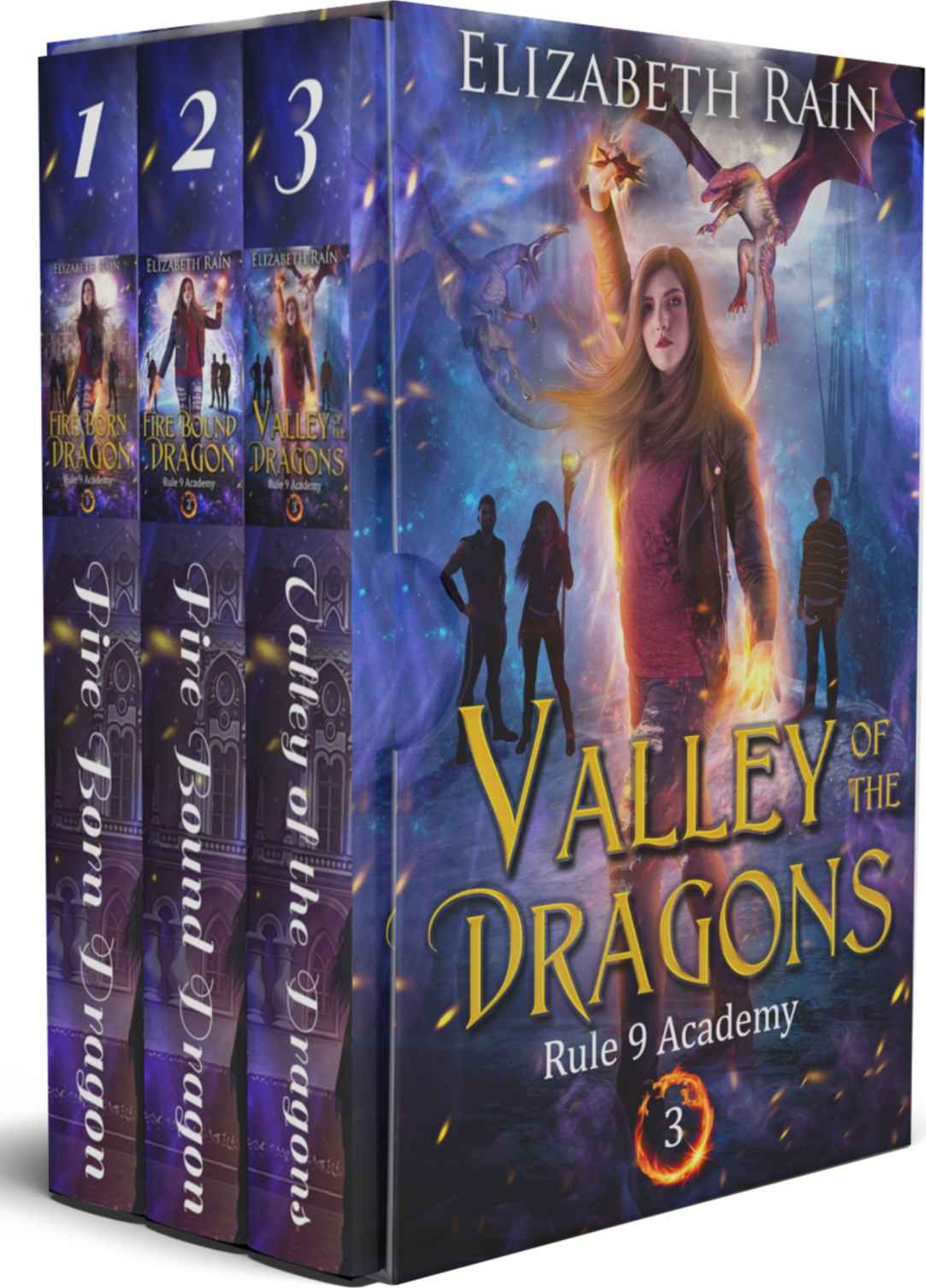 Rule 9 Academy Box Set Elizabeth Rain Rain Elizabeth