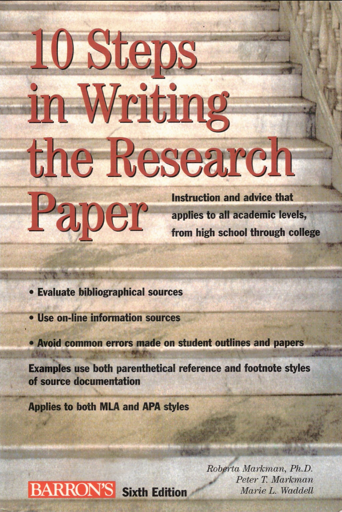 10 Steps In Writing The Research Paper 6th Edition Roberta Markman