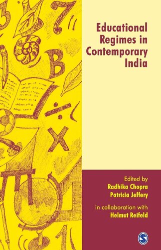 Educational Regimes In Contemporary India Radhika Chopra Editor