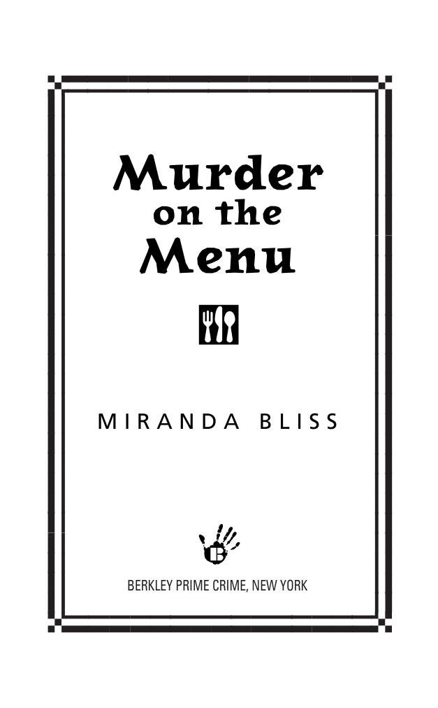 Murder On The Menu Cooking Class Mystery 2 Miranda Bliss