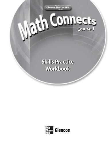 Math Connects Course 1 Skills Practice Workbook Glencoe Mcgraw Hill