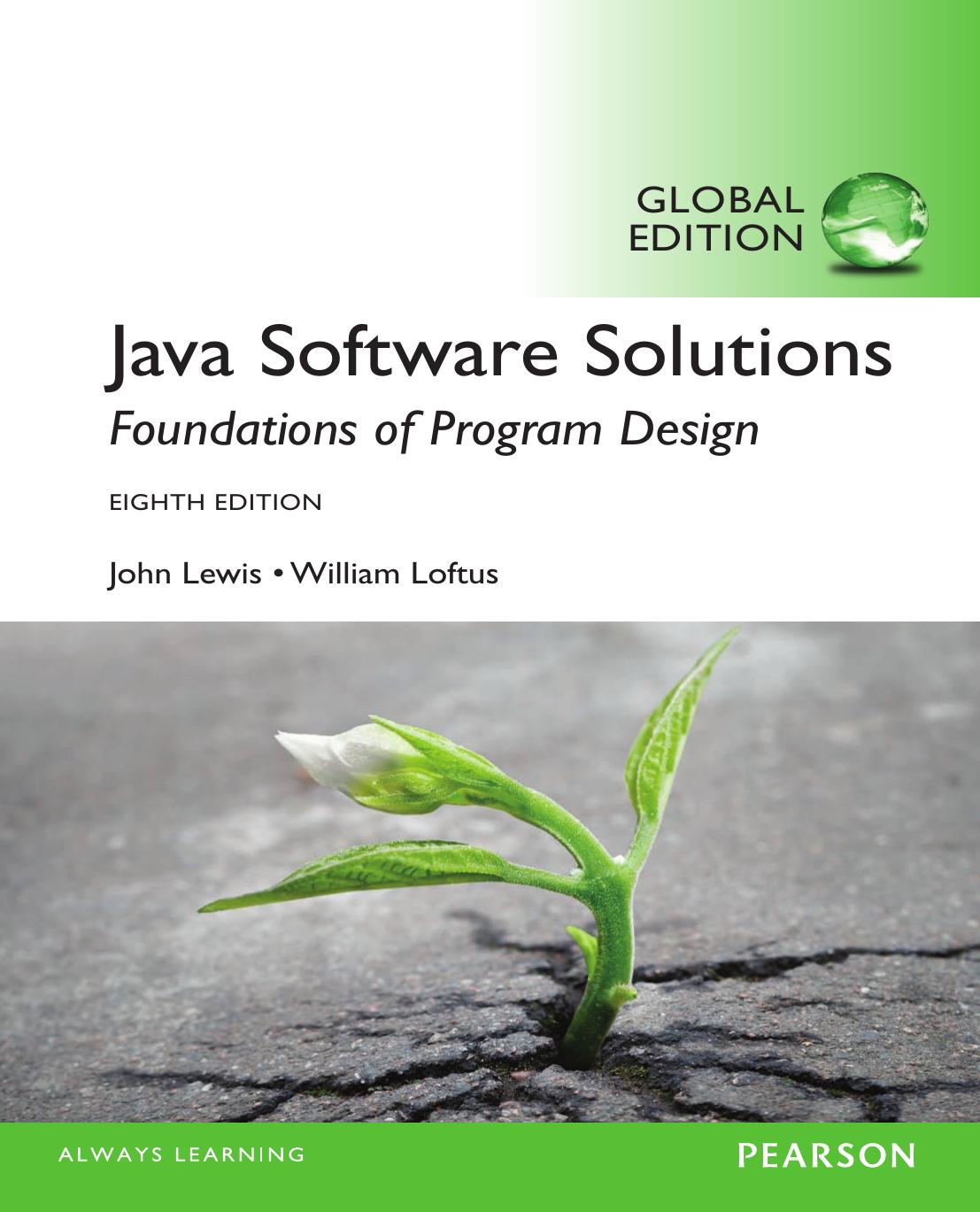 Java Software Solutions Global Edition 8th Edition John Lewis