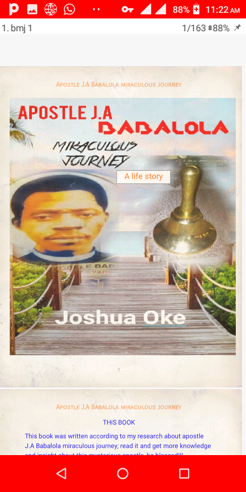 Apostle Ja Babalola Miraculous Journey First Oke Joshua Oluwaseun