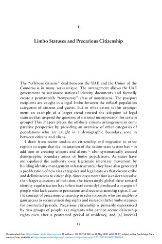 Offshore Citizens Permanent Temporary Status In The Gulf 1st Edition Noora Lori