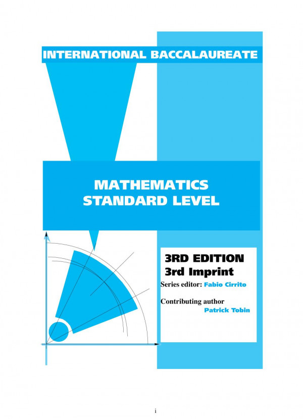 Mathematics Standard Level 3rd Edition Fabio Cirrito