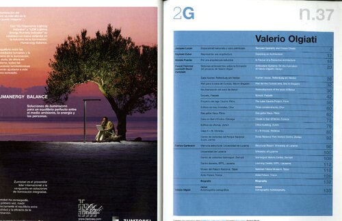 Valerio Olgiati 2g International Architecture Review 37 Revista 2g