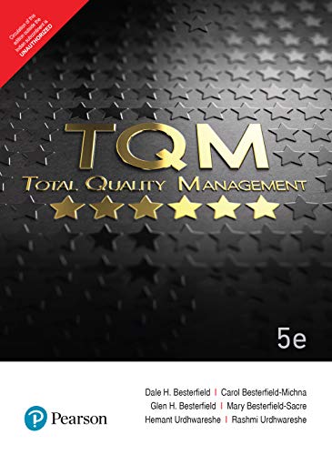 Total Quality Management Tqm 5e By Pearson 5th Edition Besterfield