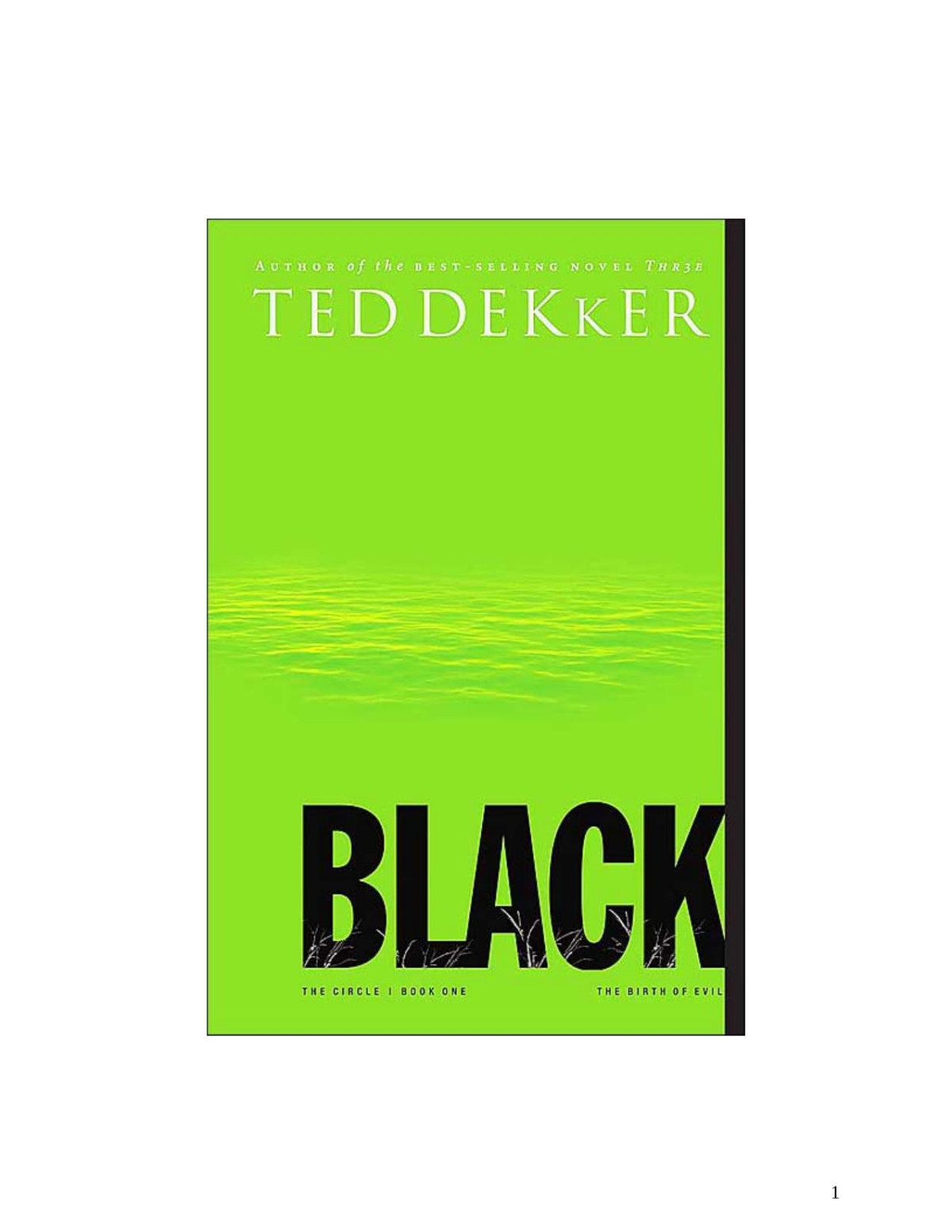 Black The Birth Of Evil Ted Dekker