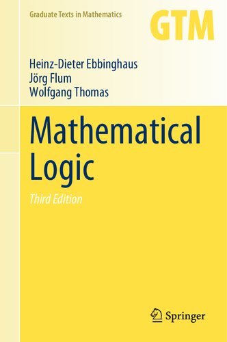 Mathematical Logic 3rd Edition Heinzdieter Ebbinghaus Jörg Flum