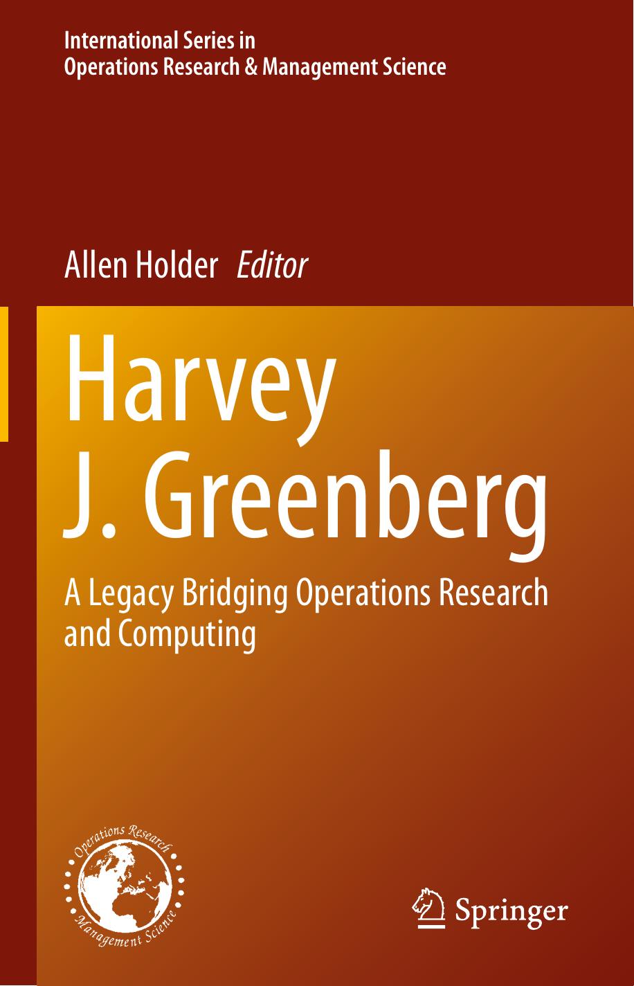 Harvey J Greenberg 1st Edition Allen Holder