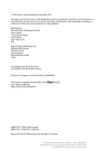 Research Handbook On The Law Of Artificial Intelligence Woodrow Barfield
