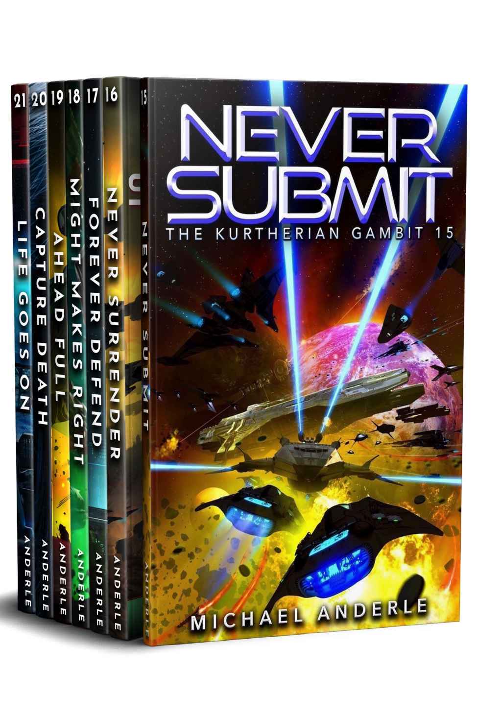 Kurtherian Gambit Boxed Set Three Books 1521 Never Submit Never Surrender Forever Defend Might Makes Right Ahead Full Capture Death Life Goes On Kurtherian Gambit Boxed Sets Book 3 Michael Anderle Anderle