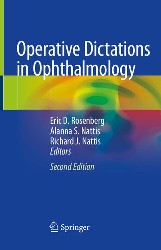 Operative Dictations In Ophthalmology 2nd Eric D Rosenberg Editor