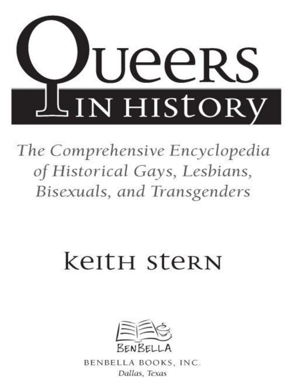 Queers In History Keith Stern