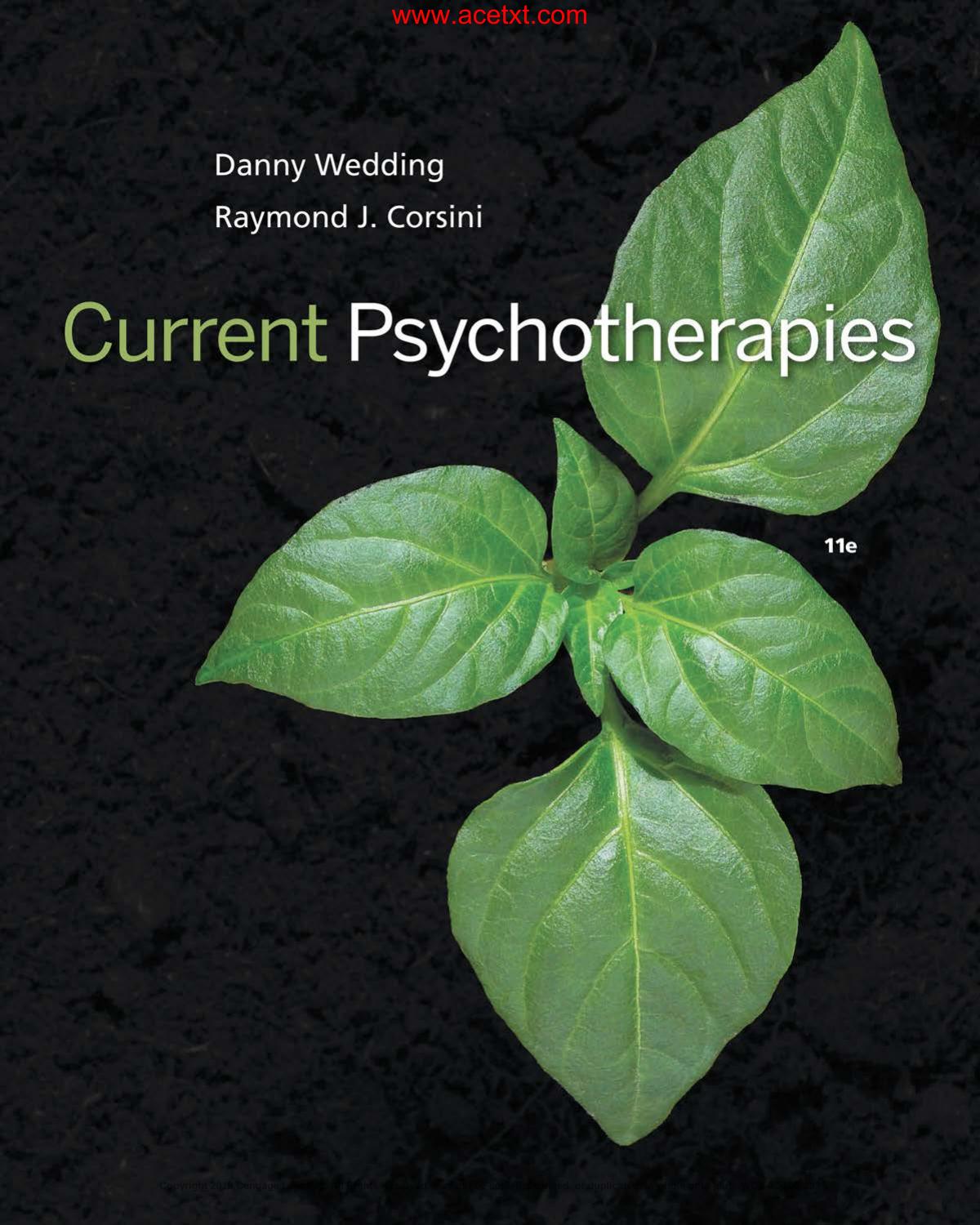 Current Psychotherapies 11th Ed 11th Edition Wedding Corsini