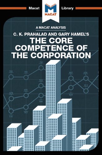 An Analysis Of Ck Prahalad And Gary Hamels The Core Competence Of The Corporation The Macat Team