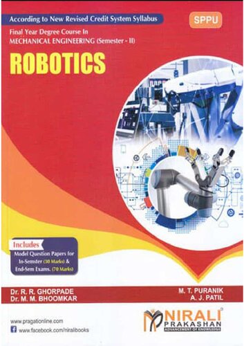Robotics By R R Ghorpade First Dr R R Ghorpade M T Puranik