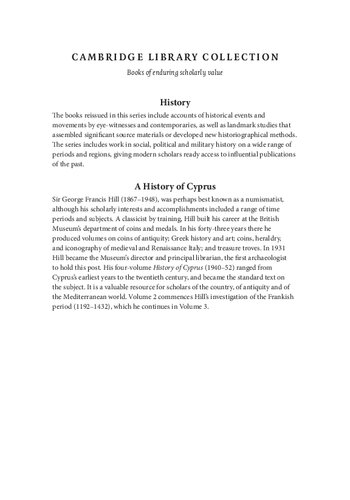 A History Of Cyprus Vol 2 Illustrated George Hill
