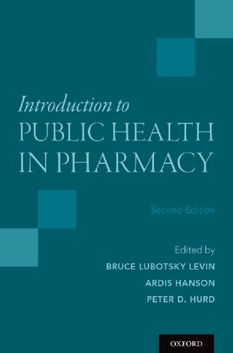 Introduction To Public Health In Pharmacy 2nd Edition Bruce Lubotsky Levin