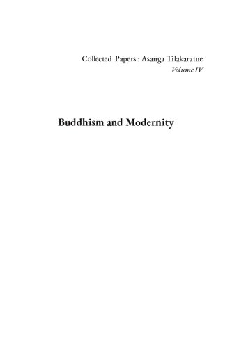 Buddhism And Modernity Asanga Tilakaratne