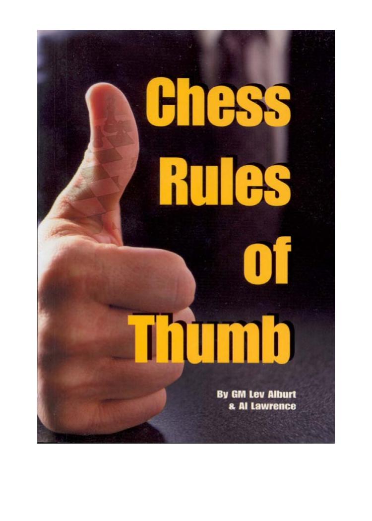 Chess Rules Of Thumb Alburt Lawrence 2006tls Lev Alburt And Al Lawrence