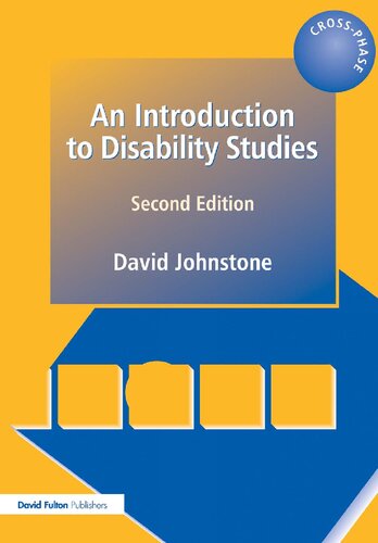 An Introduction To Disability Studies 2nd Edition David Johnstone