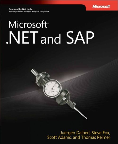Microsoft Net And Sap Prodeveloper Juergen Daiberl Steve Fox Scott Adams Thomas Reimer Daiberl