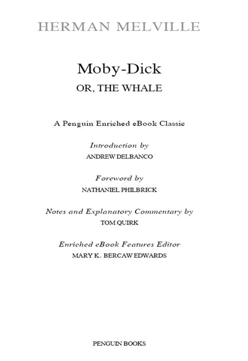 Moby Dick Melville Herman