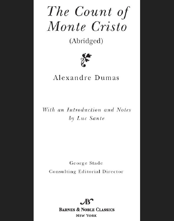 Count Of Monte Cristo Dumas Alexandre