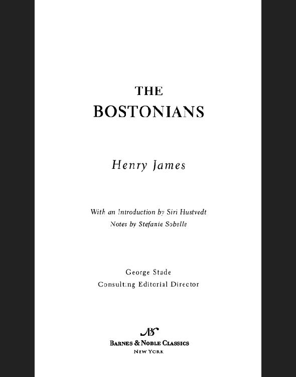 Bostonians James Henry