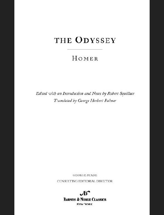 Odyssey Homer