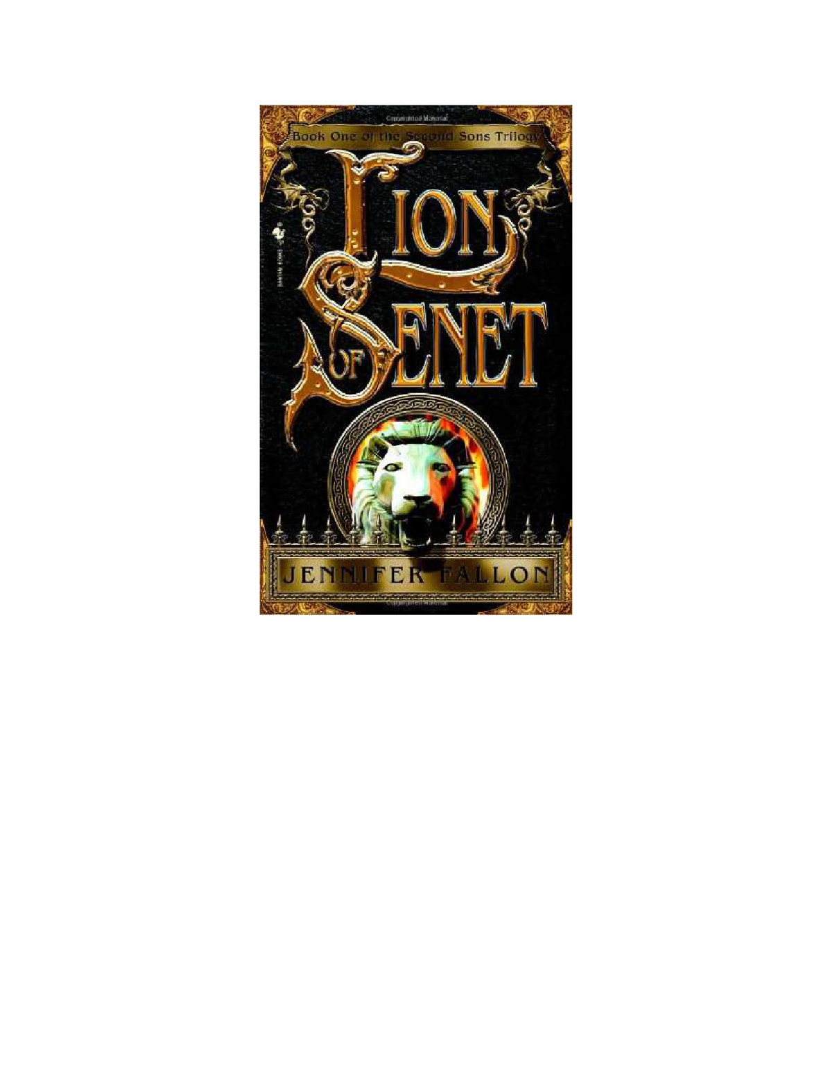 The Lion Of Senet Fallon Jennifer