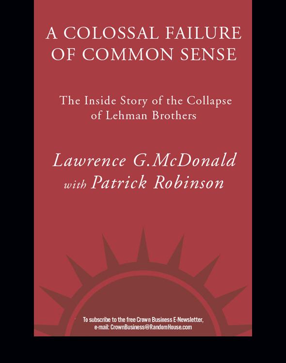 A Colossal Failure Of Common Sense Mcdonald Lawrence G
