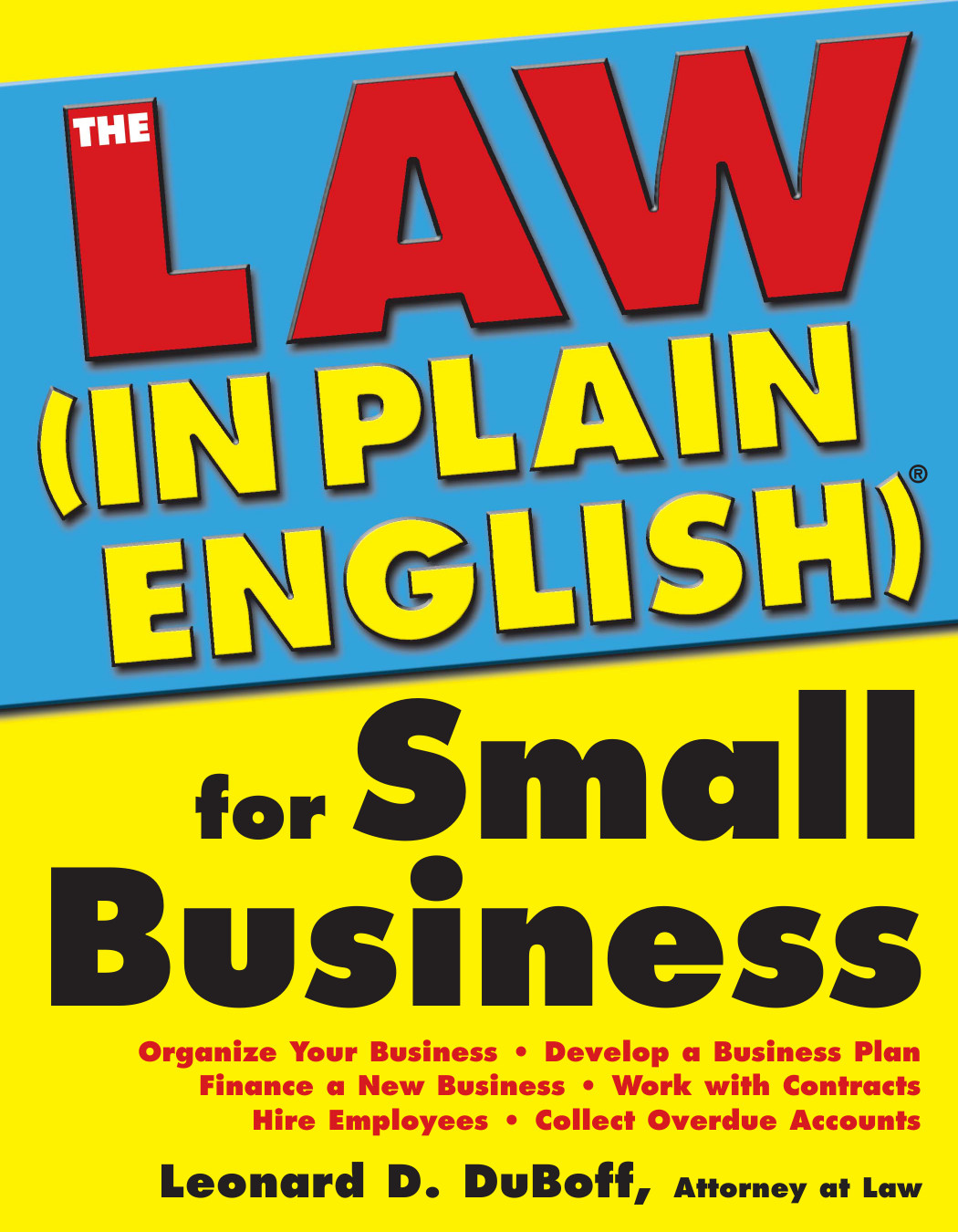 Law In Plain English For Small Business Duboff Leonard D