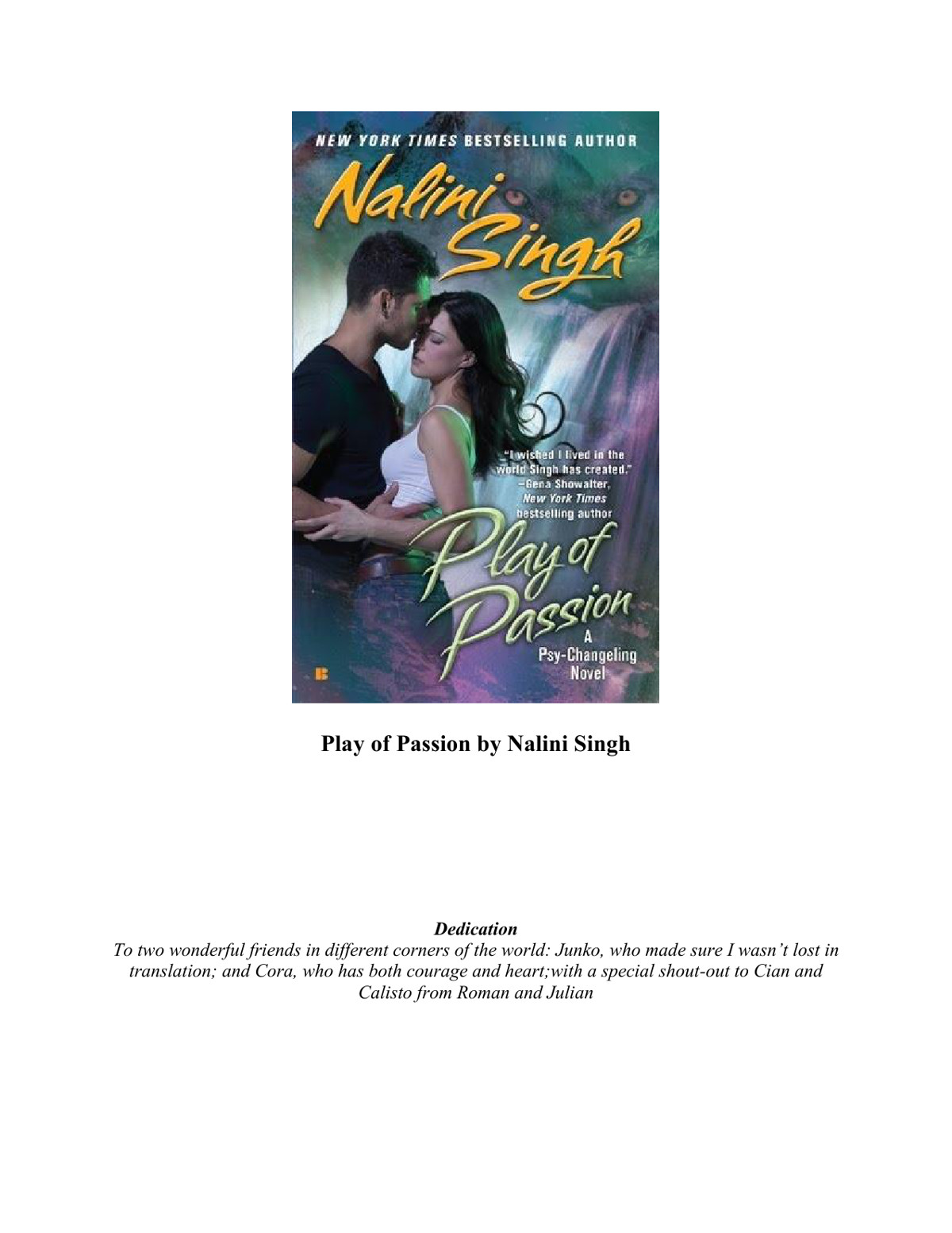 Play Of Passion Singh Nalini