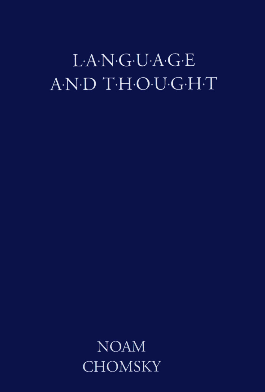 Language And Thought Anshen Transdiscip Chomsky Noam