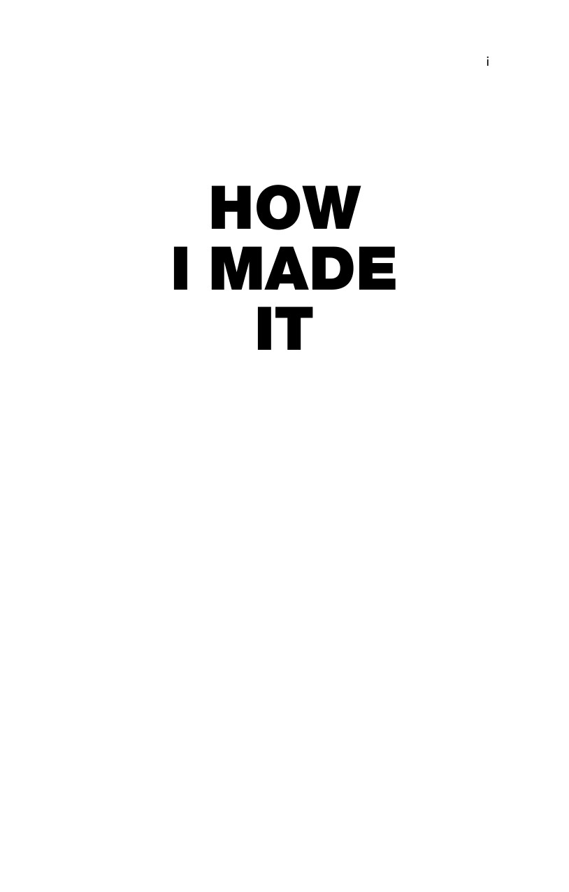 How I Made It Bridge Rachel