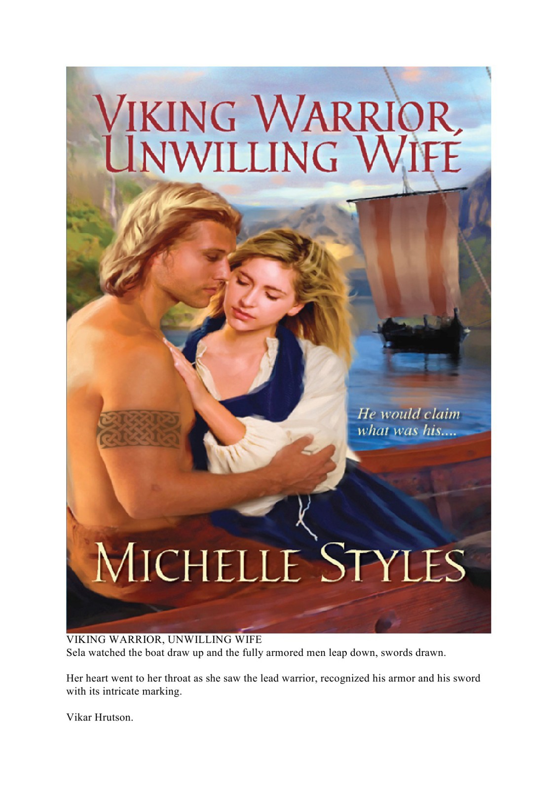 Viking Warrior Unwilling Wife Styles Michelle