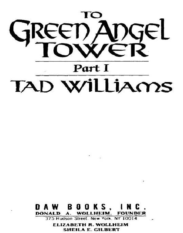 To Green Angel Tower Part 1 Williams Tad