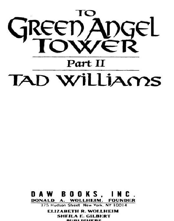 To Green Angel Tower Part 2 Williams Tad