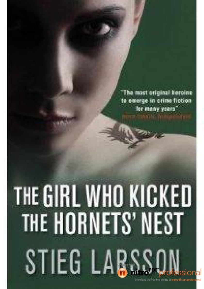 The Girl Who Kicked The Hornets Nest Larsson Stieg