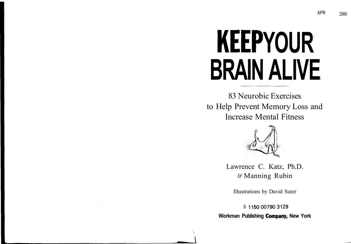 Keep Your Brain Alive Katz Lawrence C Rubin Manning