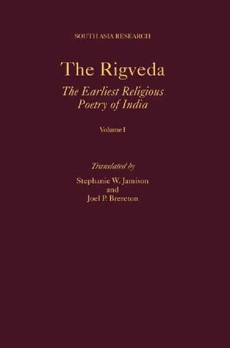 The Rigveda 3volume Set South Asia Research Anonymous Stephanie W Jamison Joel P Brereton
