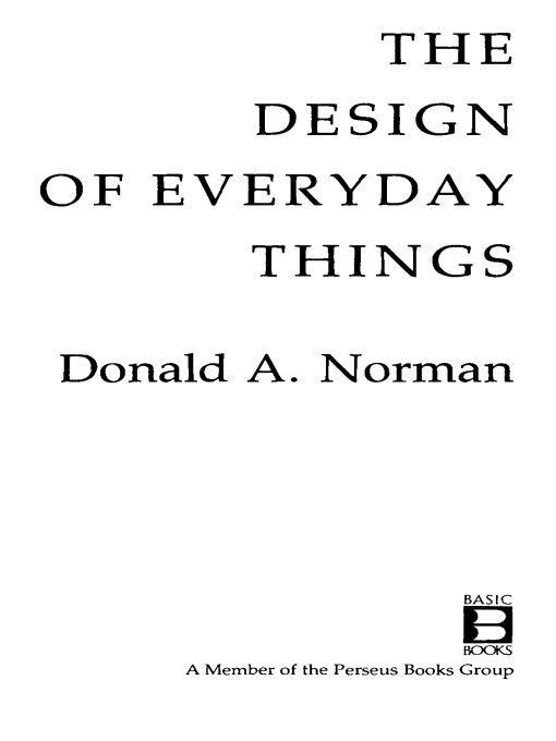 Design Of Everyday Things Don Norman Norman Don