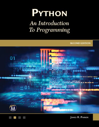 Python An Introduction To Programming 2nd Edition Jim R Parker