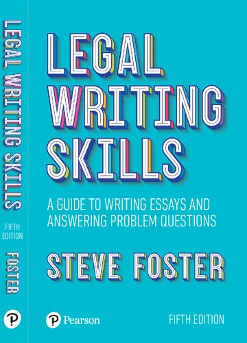 Legal Writing Skills 5th New Steve Foster