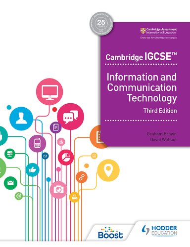 Cambridge Igcse Information And Communication Technology Third Graham Brown David Watson