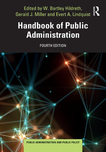 Handbook Of Public Administration 4th Edition W Bartley Hildreth