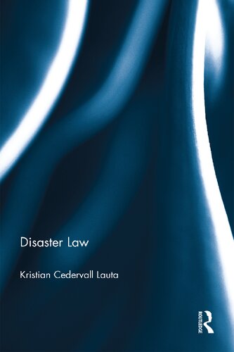 Disaster Law Kristian Cedervall Lauta