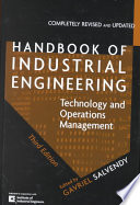 Handbook Of Industrial Engineering Technology And Operations Management 3rd Edition 3rd Edition Gavriel Salvendy